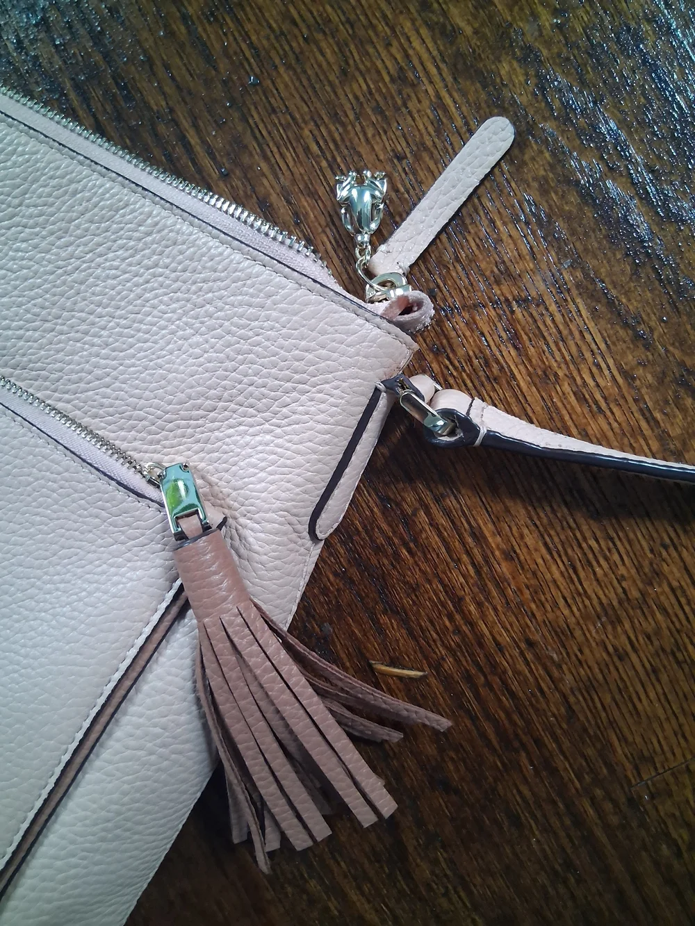 Kate Spade- Leather Crossbody Bag in Light Pink